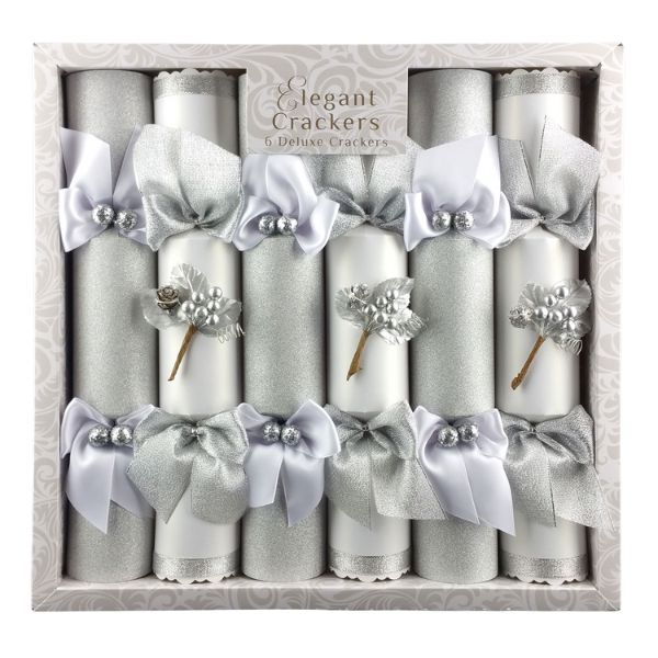 Premium rigid Christmas cracker gift box with festive ribbon.