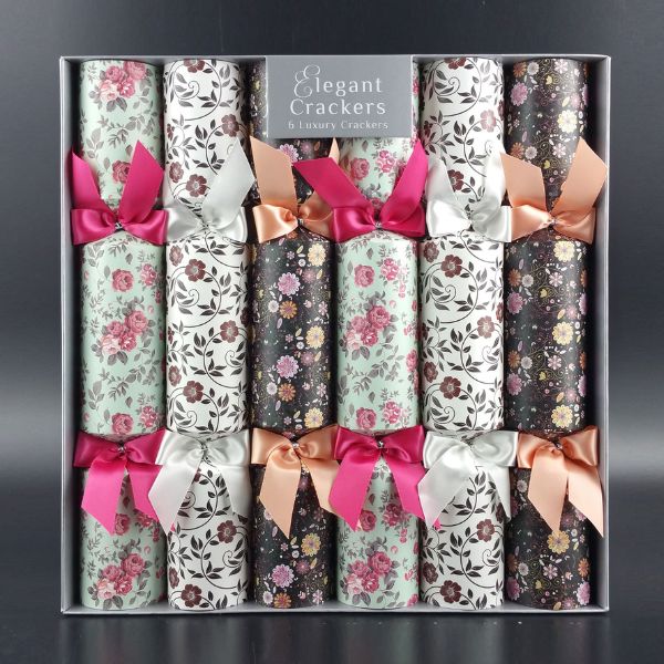 High-quality rigid cardboard packaging for crackers with gold foil details.