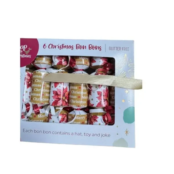 6 pack Christmas cracker bon bon