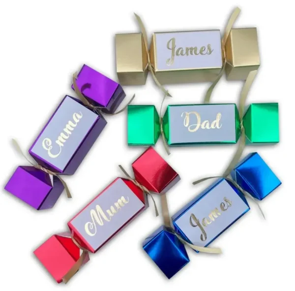 Christmas Cracker Box Empty Candy Wedding Party