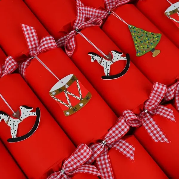 Red Paper Christmas Crackers