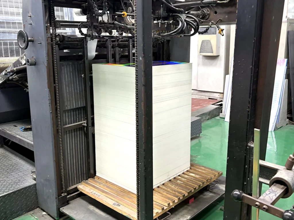 Printing and finishing equipment used for private label Christmas cracker packaging