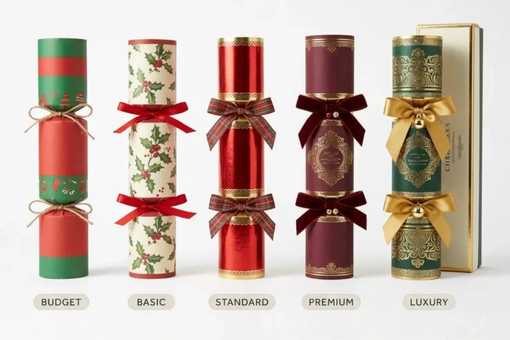 Christmas crackers comparison from budget to luxury tier