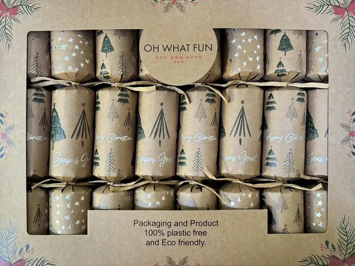 Natural kraft Christmas cracker style preview